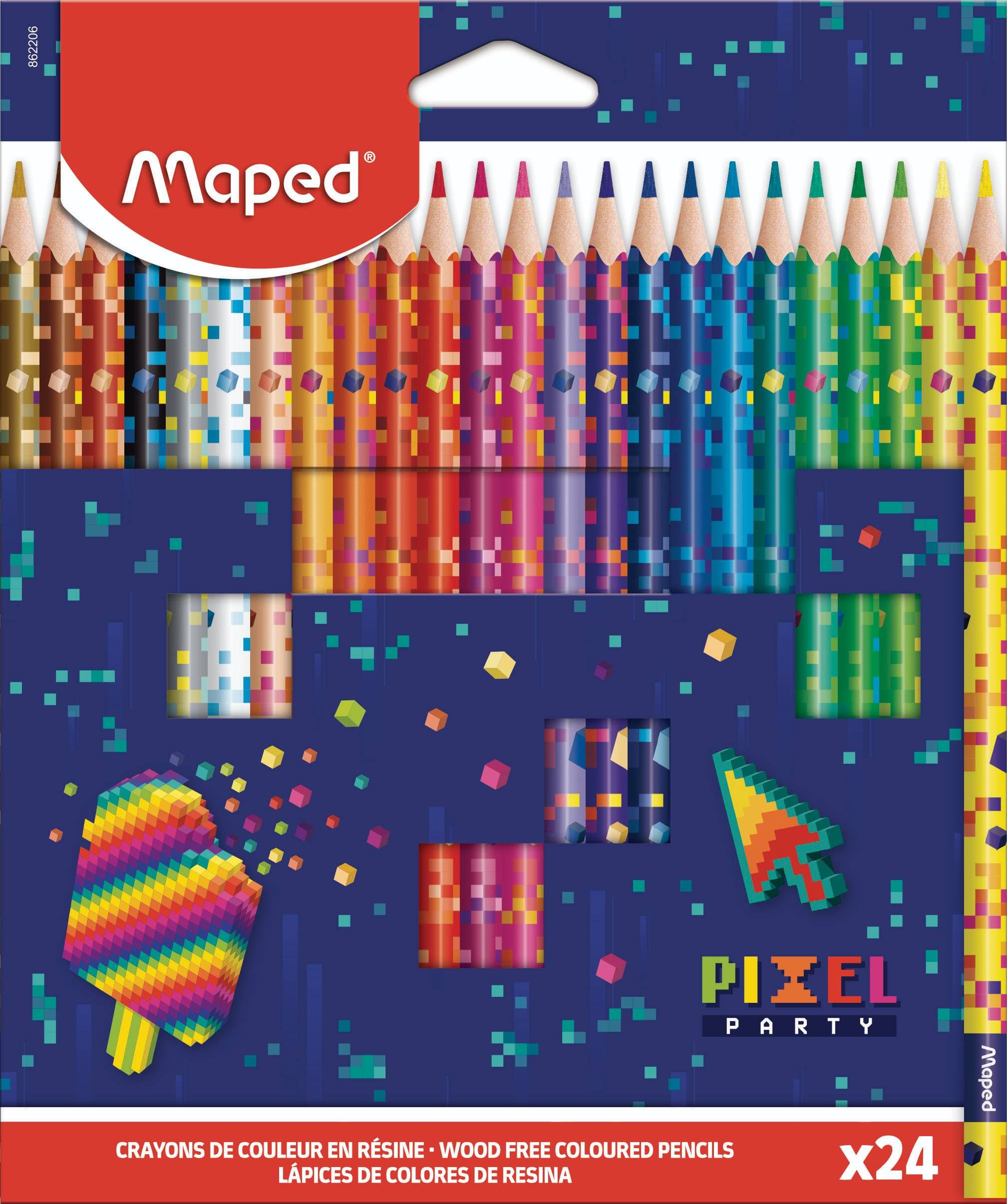 Maped Pastelky trojboké Pixel 24 ks