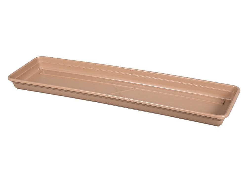 Podmiska pod truhlík Lobelia Modern 60cm, sv.hnědý mat