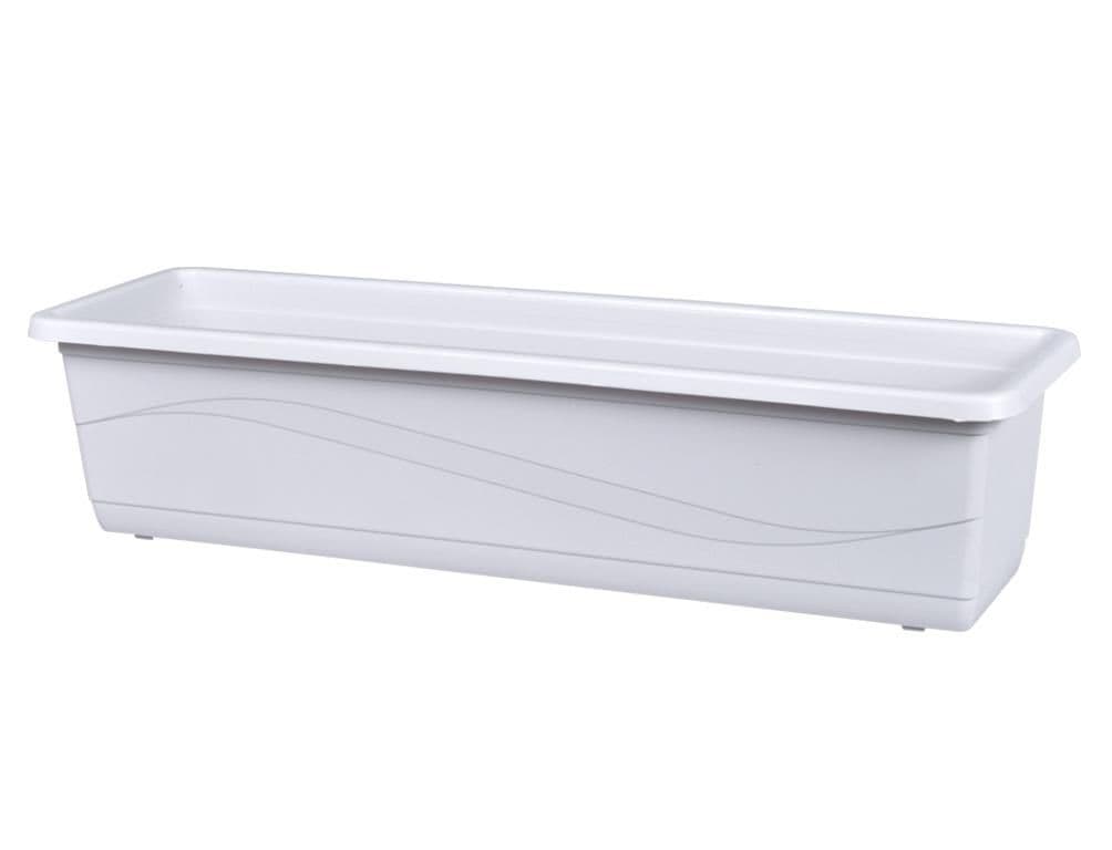 Truhlík LOBELIA MODERN plastový matný bílobílý 60cm