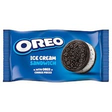 Oreo Kakaové sendvičové sušenky plněné mraženým krémem s vanilkovou příchutí 110ml
