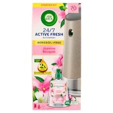 Air Wick Active Fresh automatický difuzér a náplň na vodní bázi - Jasmínové květy 228ml