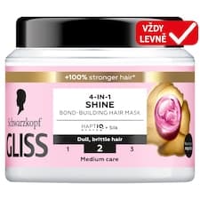 Schwarzkopf Gliss vlasová maska pro lesk vlasů 4v1 Liquid Silk 400ml
