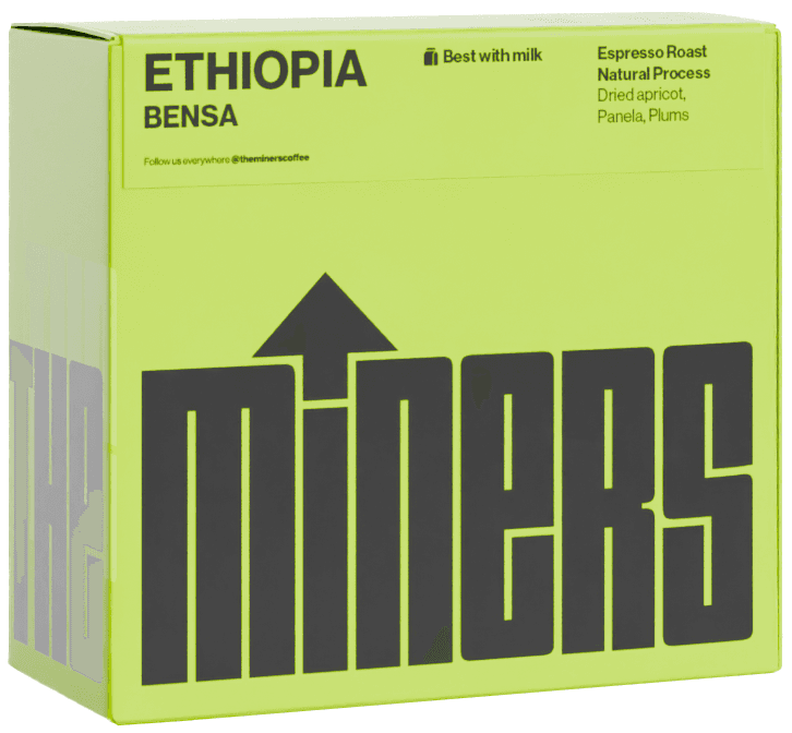 The Miners Etiopie Bensa Espresso zrnková káva