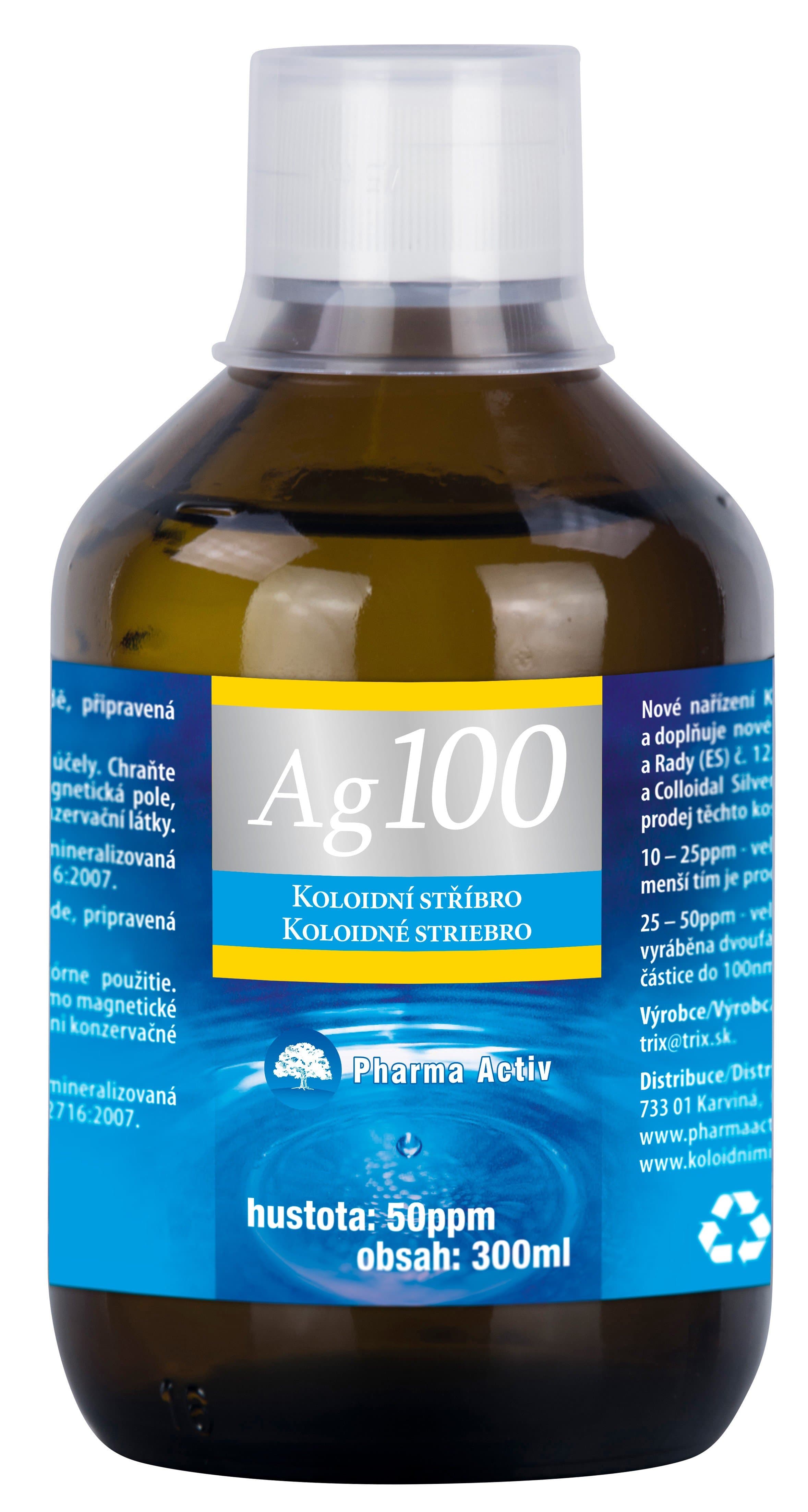 Koloidní stříbro Ag100 50ppm 300ml 1 ks