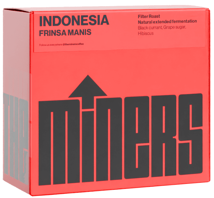 The Miners Coffee Indonésie Frinsa Manis filtr zrnková káva
