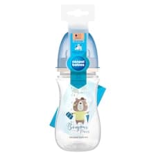 Canpol babies Lahev širokohrdlá antikoliková BONJOUR PARIS 240ml modrá
