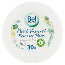 Bel Face & Body Tampony k odstranění laku na nehty 30 ks