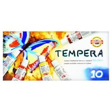KOH-I-NOOR Tempera vodou ředitelné barvy v tubách 10 x 16ml