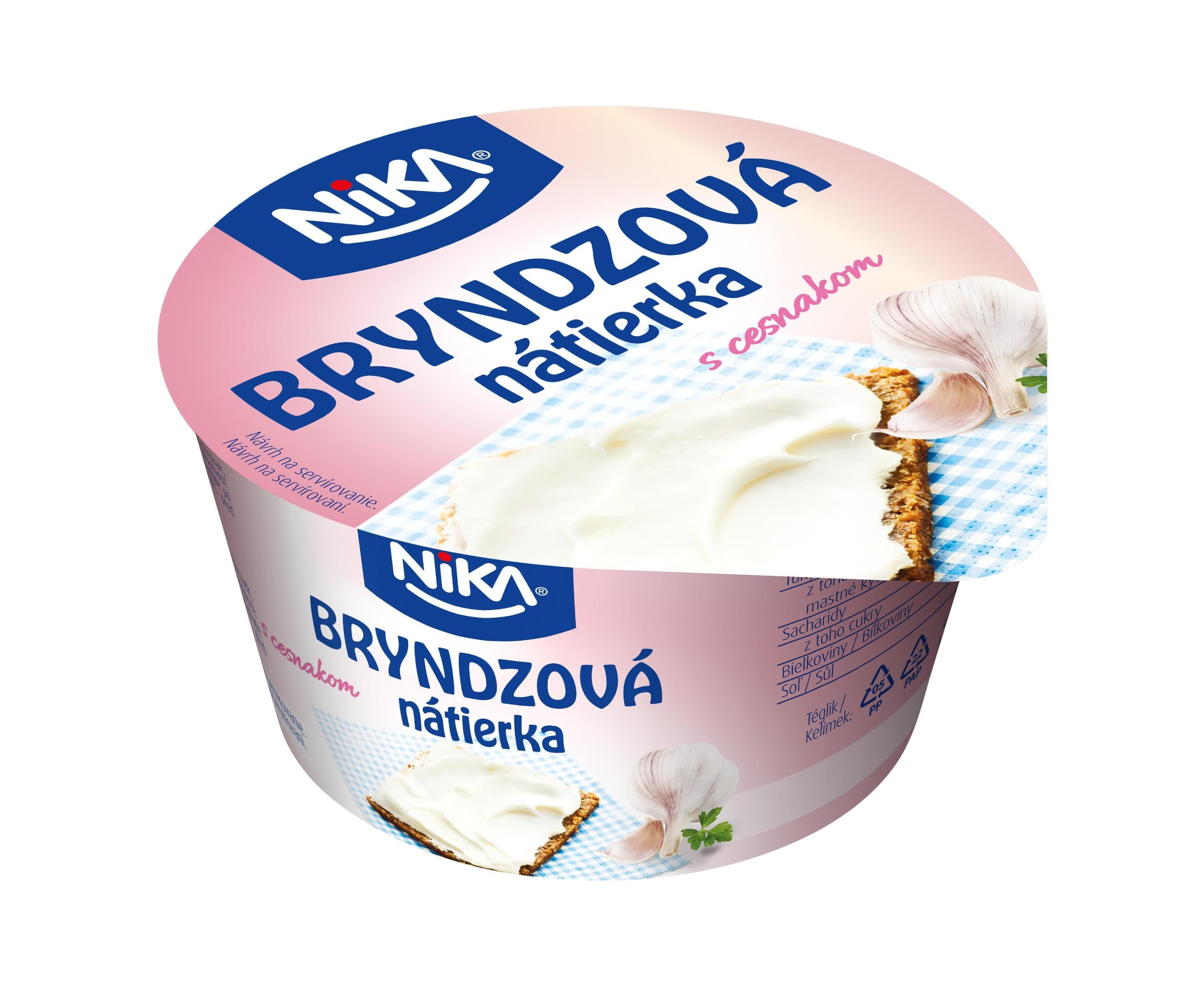 NiKA Bryndzová pomazánka s česnekem 130 g