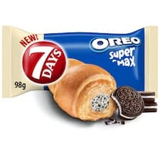 7 Days Croissant Super Max Oreo s vanilkovou příchutí a kousky kakaových sušenek 98g