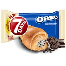 7 Days Croissant Oreo s vanilkovou příchutí a kousky kakaových sušenek 60g
