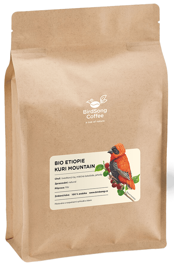 BirdSong Coffee Etiopie Kuri Mountain filtr zrnková káva