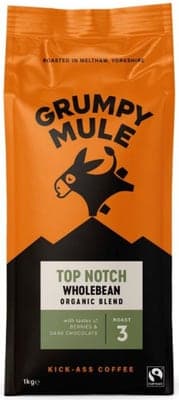 Grumpy Mule BIO Top Notch SCA 82+ zrnková káva Arabica