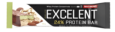 Nutrend Excelent Protein Bar Double mandle + pistácie s pistáciemi