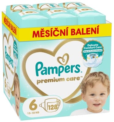 Pampers Premium Monthly velikost 6, 128ks 128.0 ks