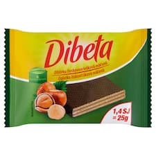 Dibeta Oplatka lískooříšková máčená 25g