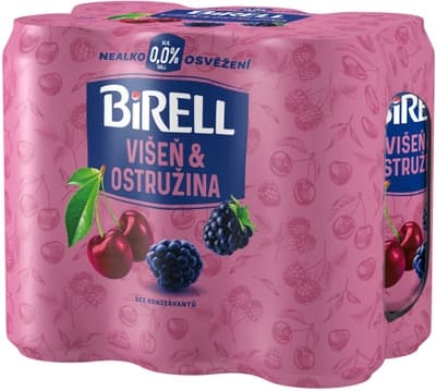 Birell 0.0 Višeň & Ostružina nealkoholické pivo 6x0,5l