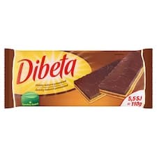 Dibeta Oplatky kakaové polomáčené 110g