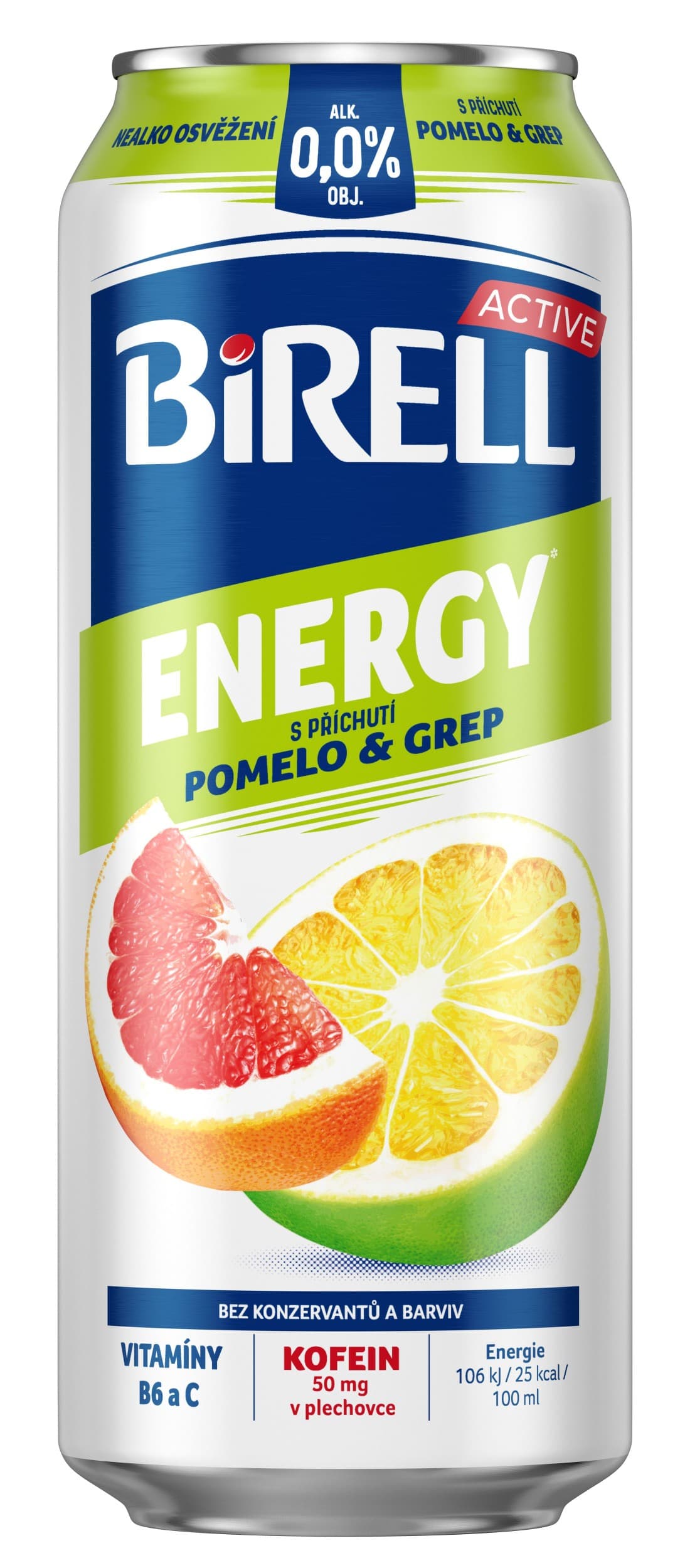 Birell  Energy Pomelo a Grep 0,5l