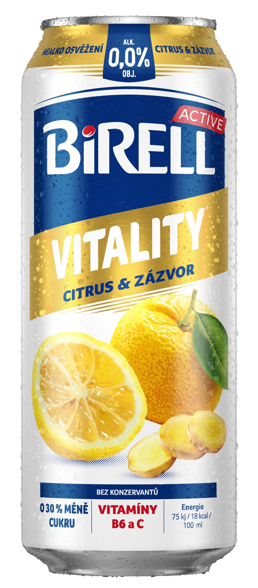Birell Vitality Citrus & Zázvor 0,5l
