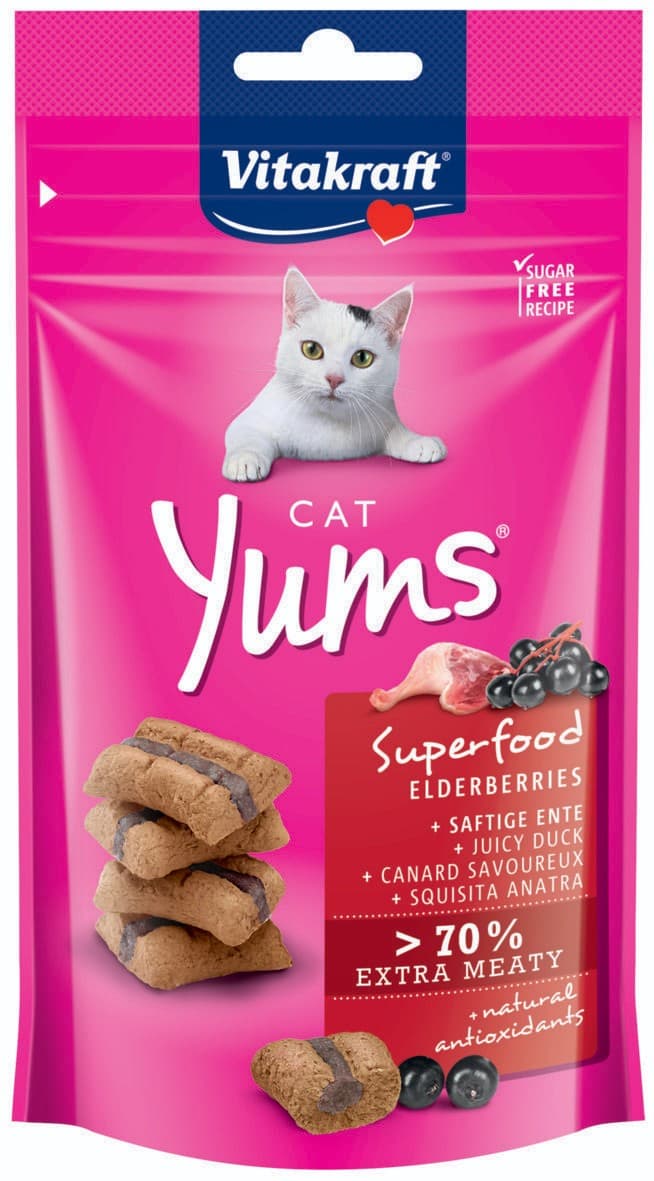 Vitakraft Cat yums superfood bezinky 40g