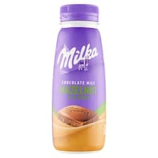 Milka Mléčný nápoj s čokoládou Milka a příchutí lískových oříšků 250ml
