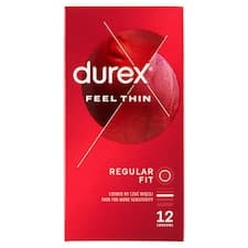 Durex Feel Thin Regular Fit kondomy 12 ks