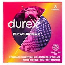 Durex Pleasuremax Regular Fit kondomy 3 ks
