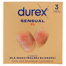 Durex Sensual XL kondomy 3 ks