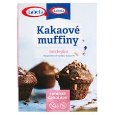 Labeta Kakaové muffiny bez lepku s kousky čokolády 300g