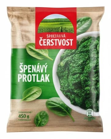Špenátový protlak mrazivá čerstvost 450g