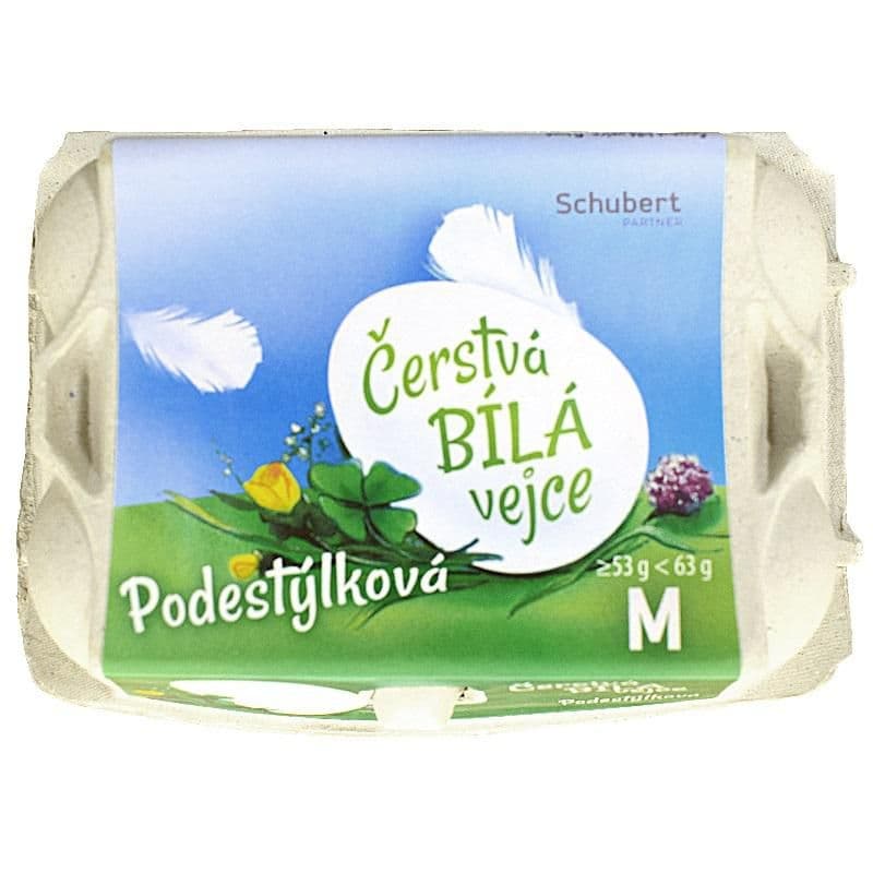 Schubert Vejce bílá podestýlková M 6 Ks