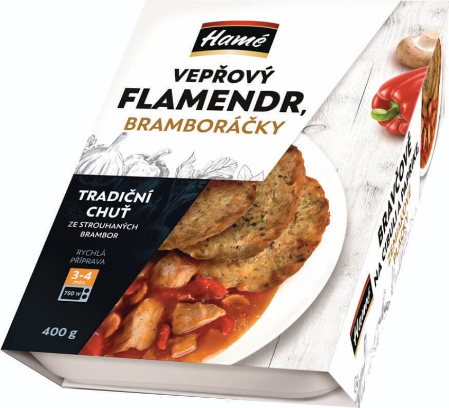 Hamé Vepřový flamendr s bramboráky 400g