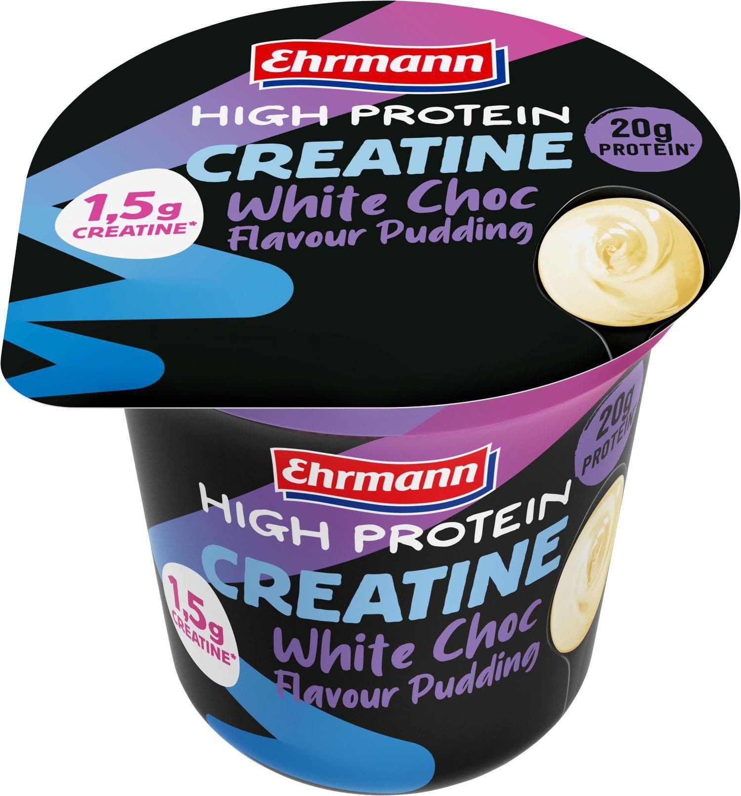 Ehrmann High Protein Creatine White Choc Flavour Pudding 230g