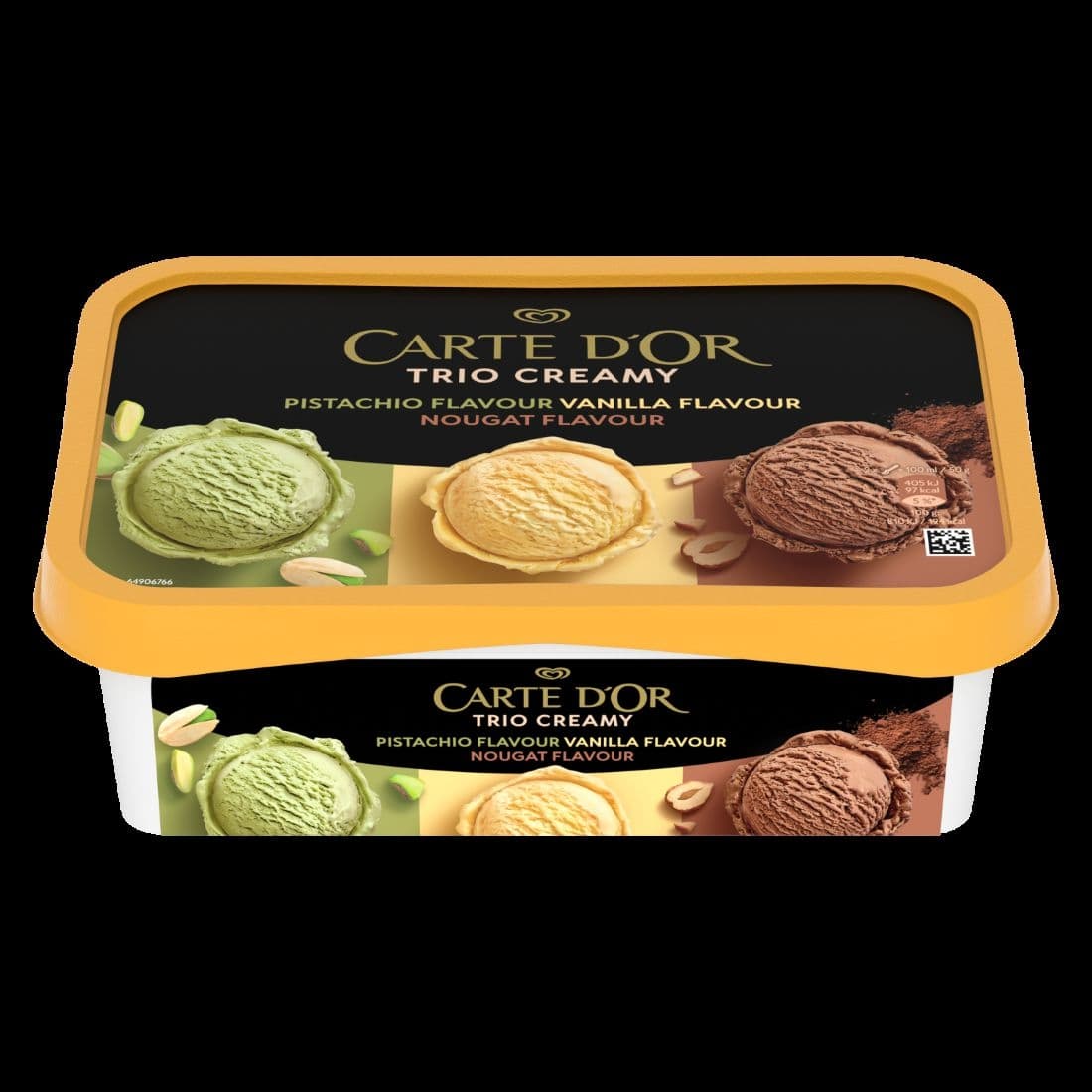Carte d´Or TRIO CREAMY pistachio vanilla nougat flavour zmrzlina 1000ml