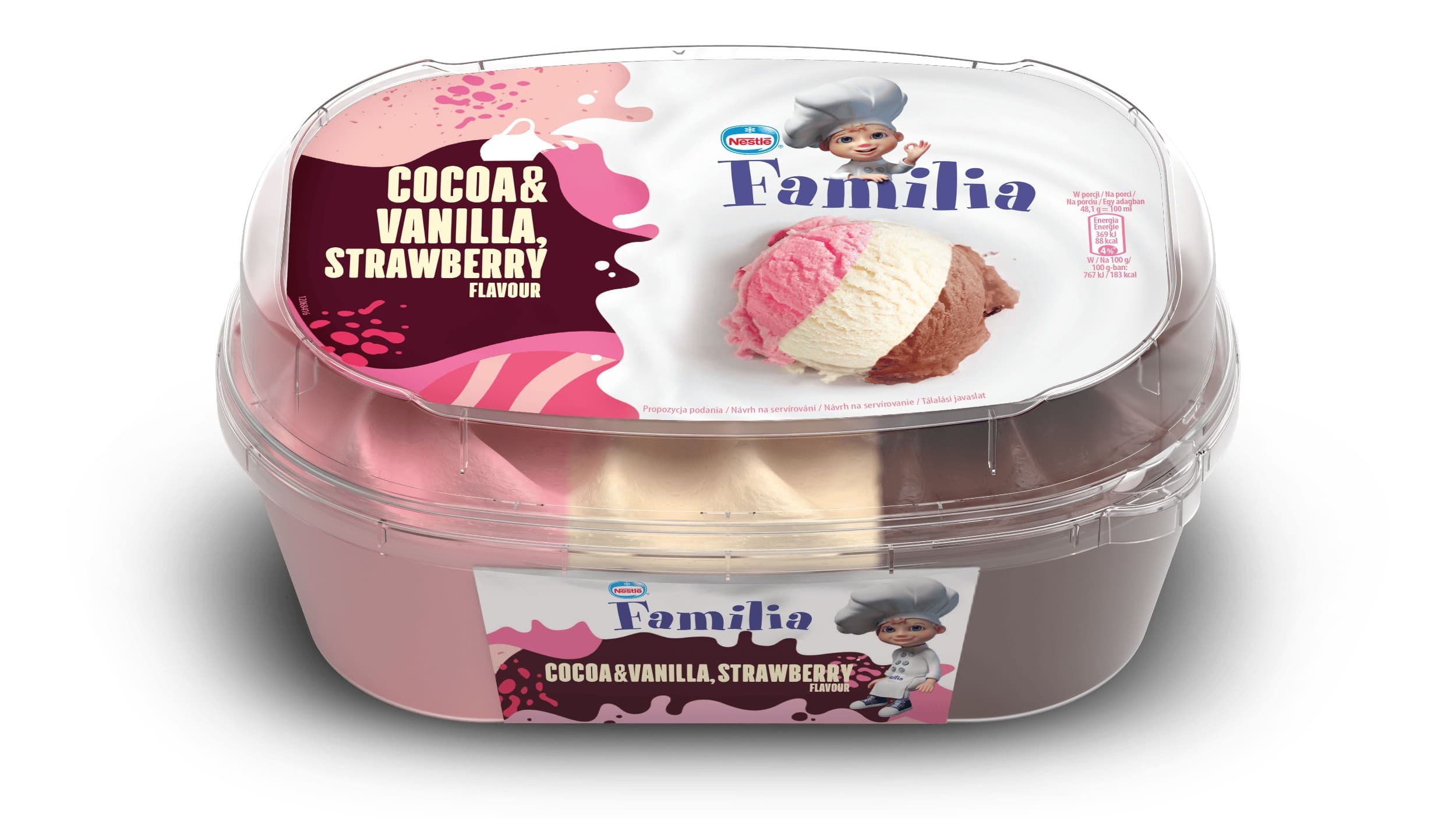 Nestlé Familia Neapolitana zmrzlina 900ml