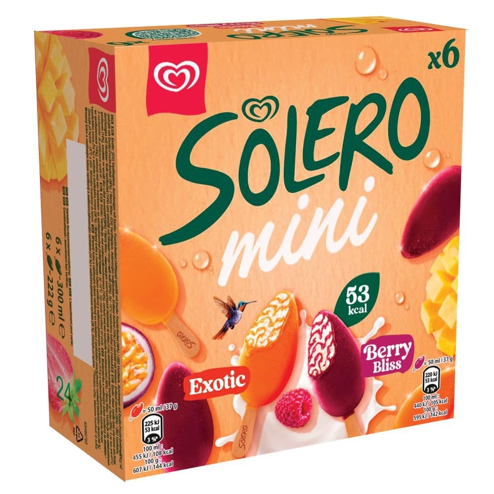 Solero Mini zmrzlina 6x50 ml