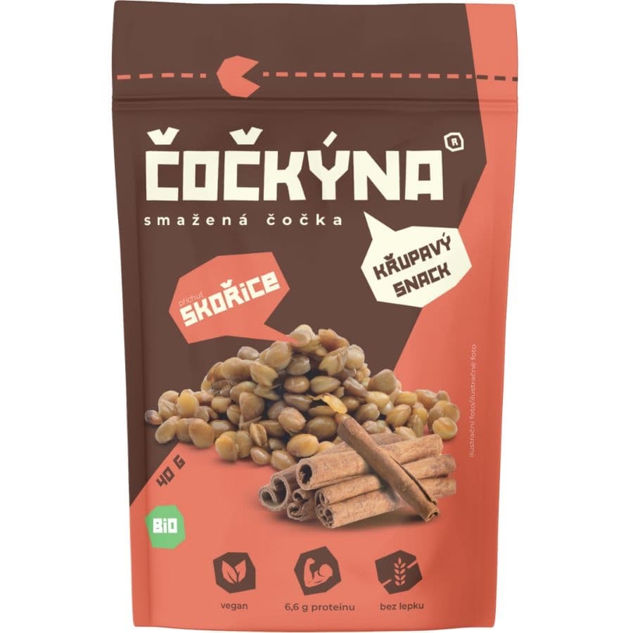 Čočkýna Smažená čočka BIO skořice 40g