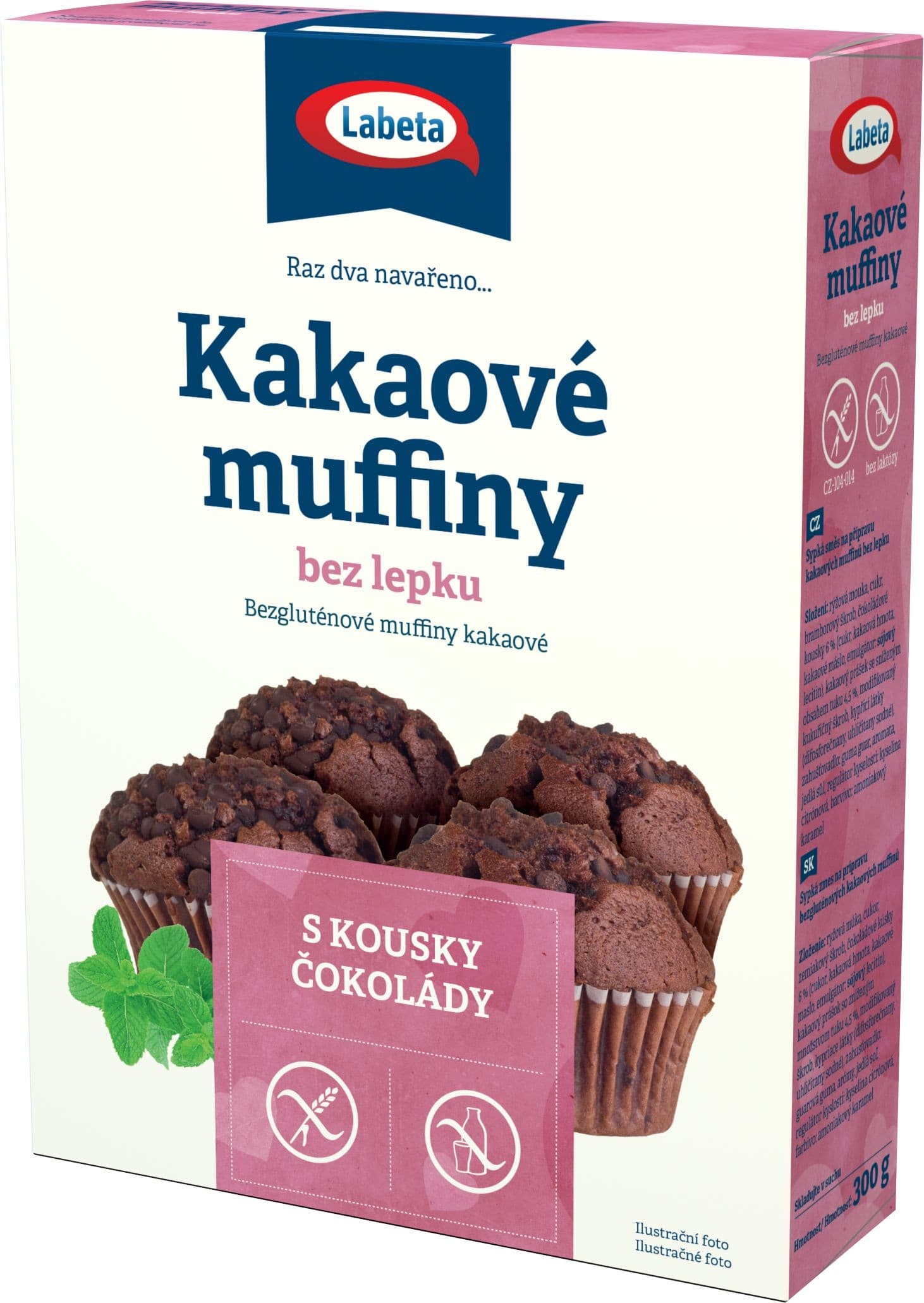 Labeta Muffiny kakaové bez lepku 300 g
