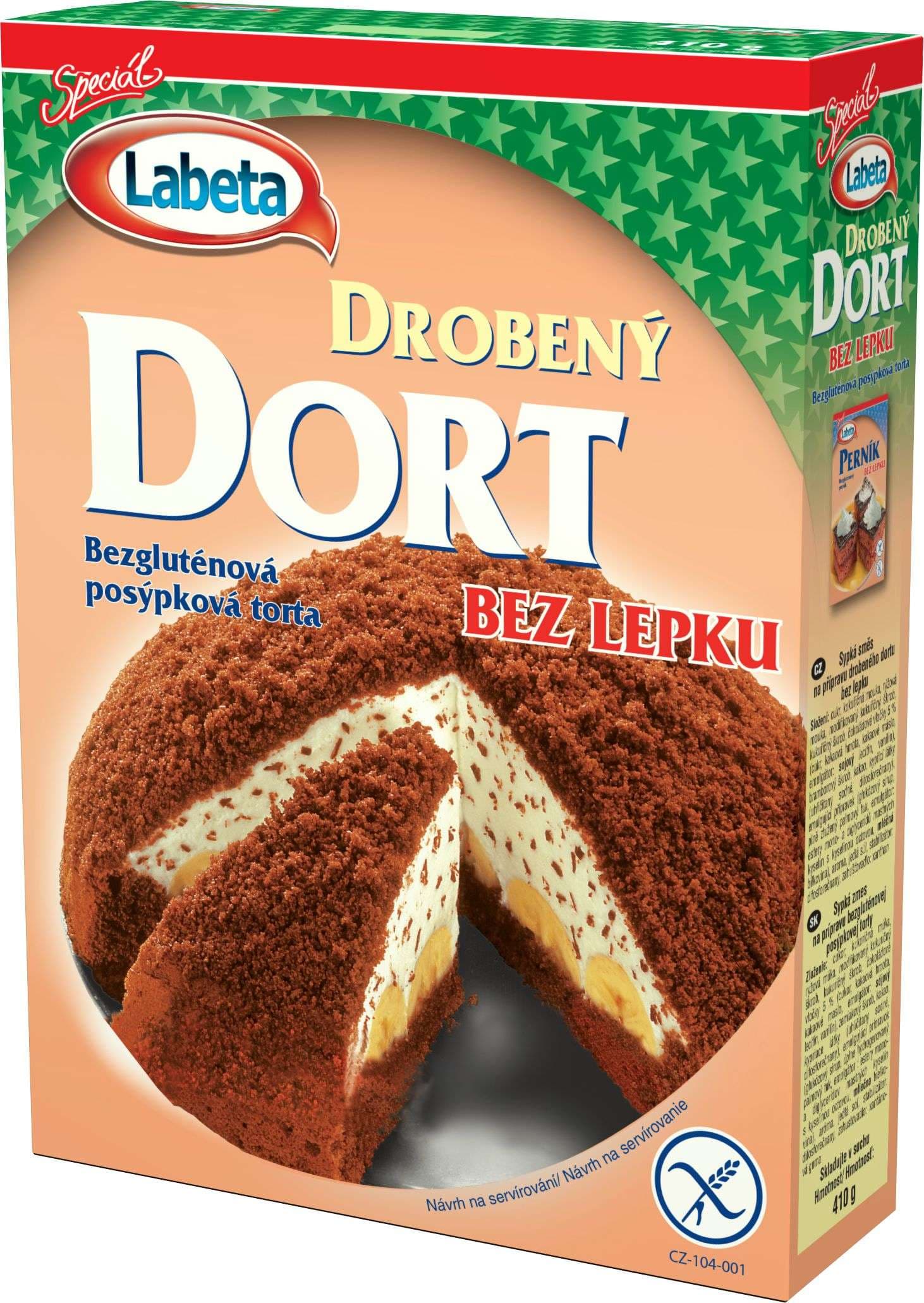 Labeta Drobený dort bez lepku 410g