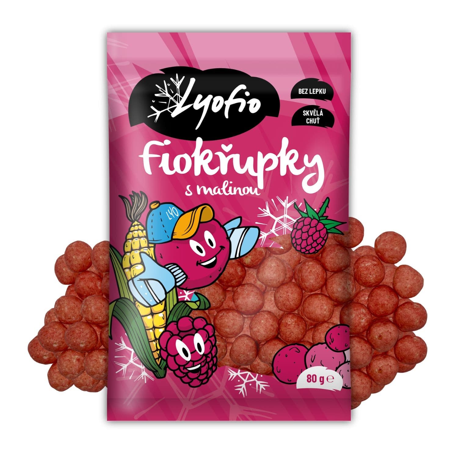 Lyofio Fiokřupky s malinou 80g