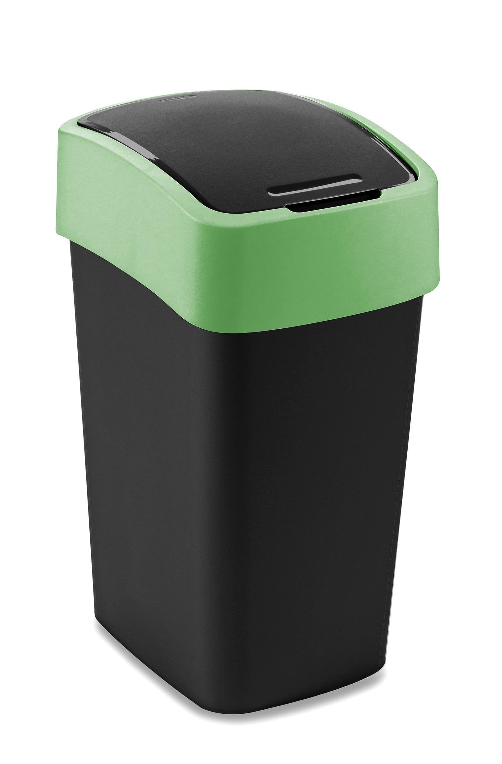 Curver Odpadkový koš Flip Bin 25L ČERNÝ/ZELENÝ
