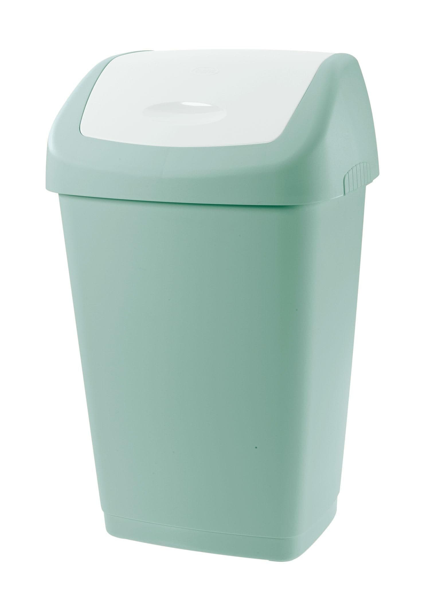 Odpadkový koš AURORA 15 l zelená/bílá
