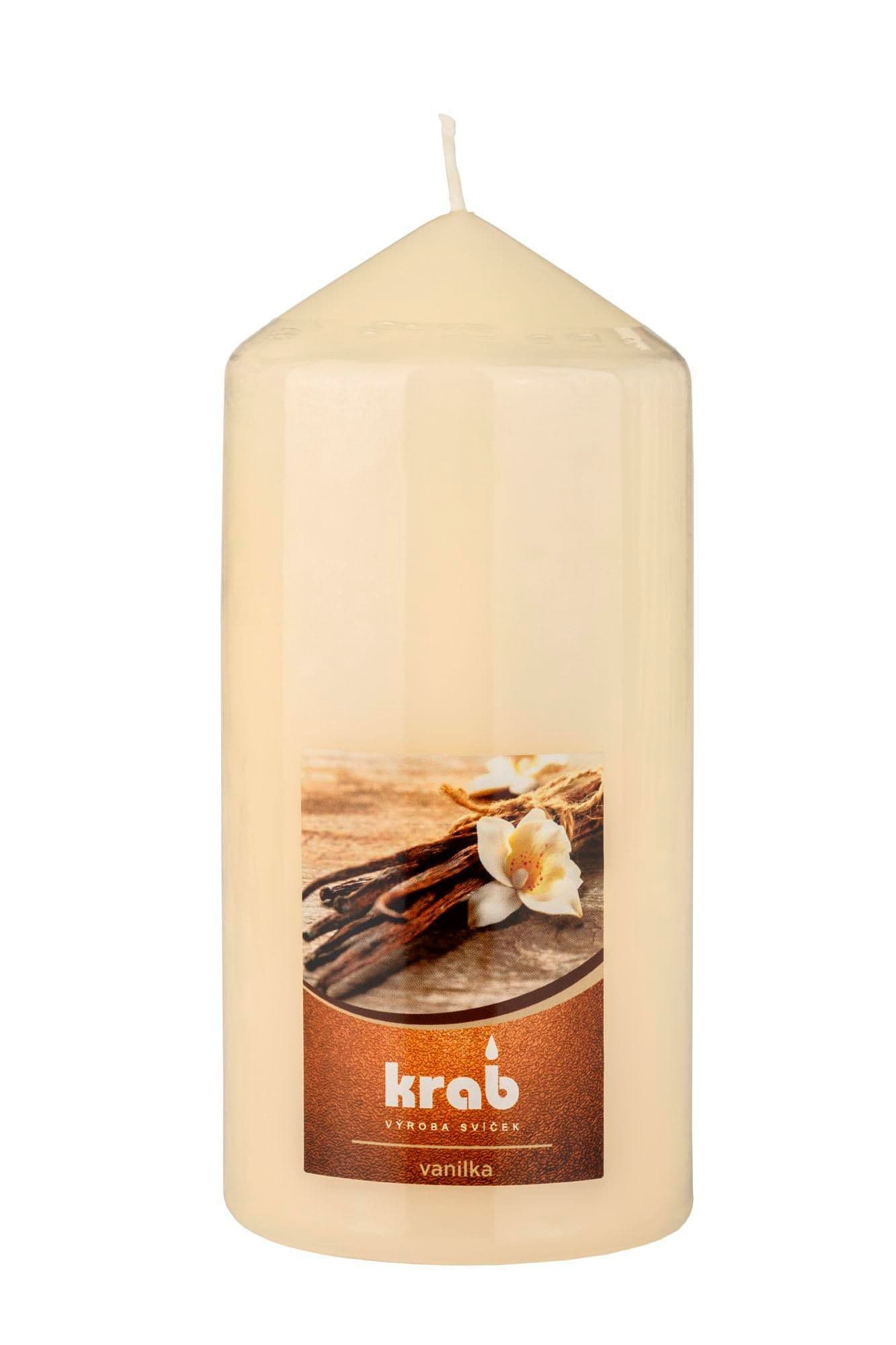 Krab Svíčka vonná vanilka 70x150 mm 300g