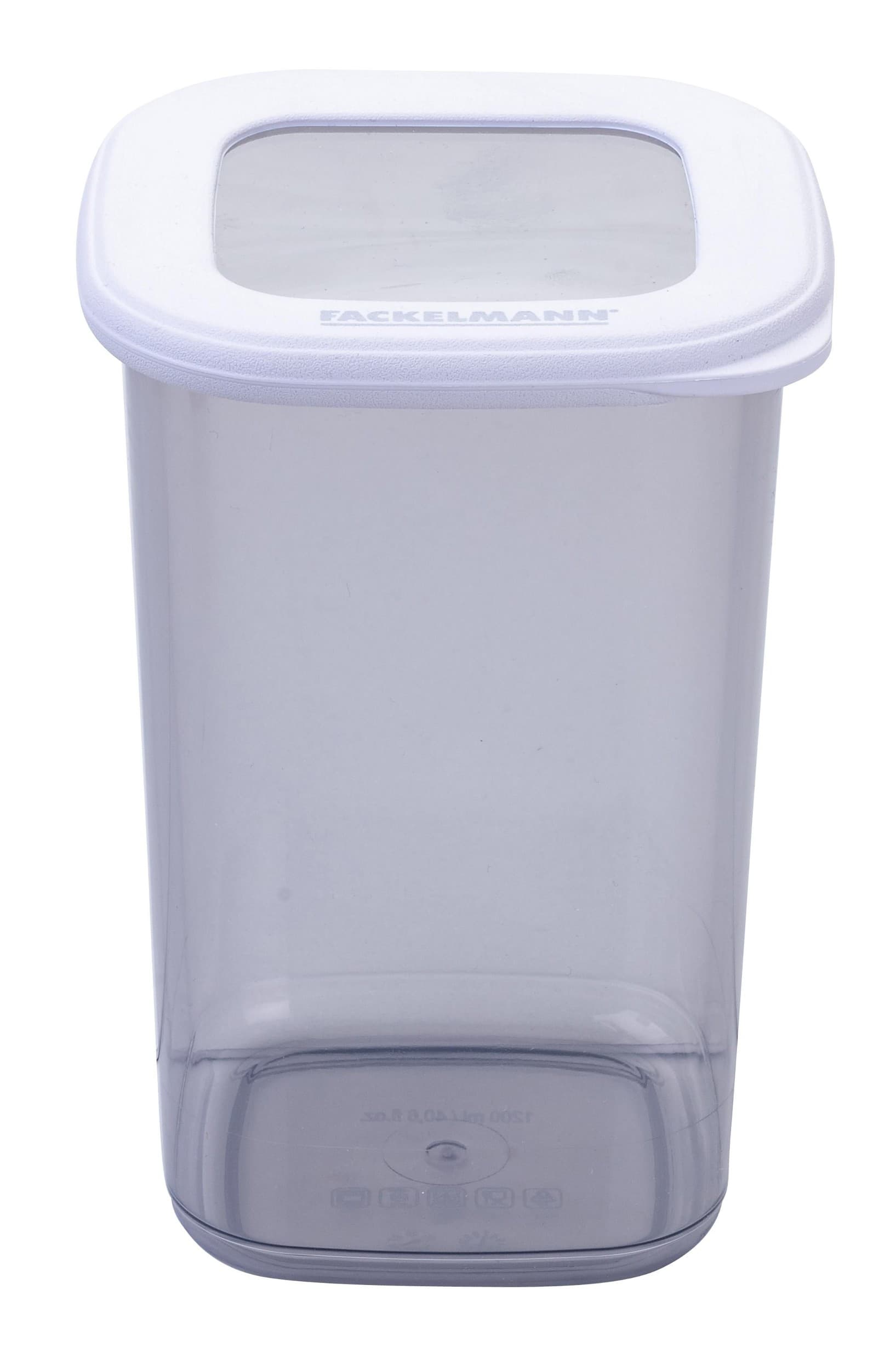 Fackelmann Dóza úložná hranatá 1200ml s víkem