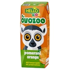 Hello Kids Ovozoo pomeranč 250ml
