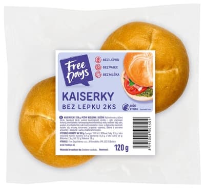 FreeDays Kaiserky, bez lepku, 2 ks