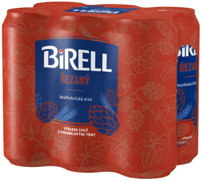 Birell Řezaný nealkoholické pivo 6x500ml plech