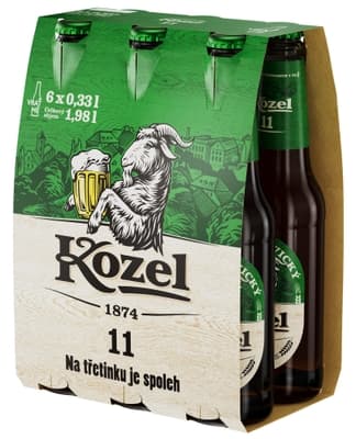 Velkopopovický Kozel 11 ležák, 6x0,33l