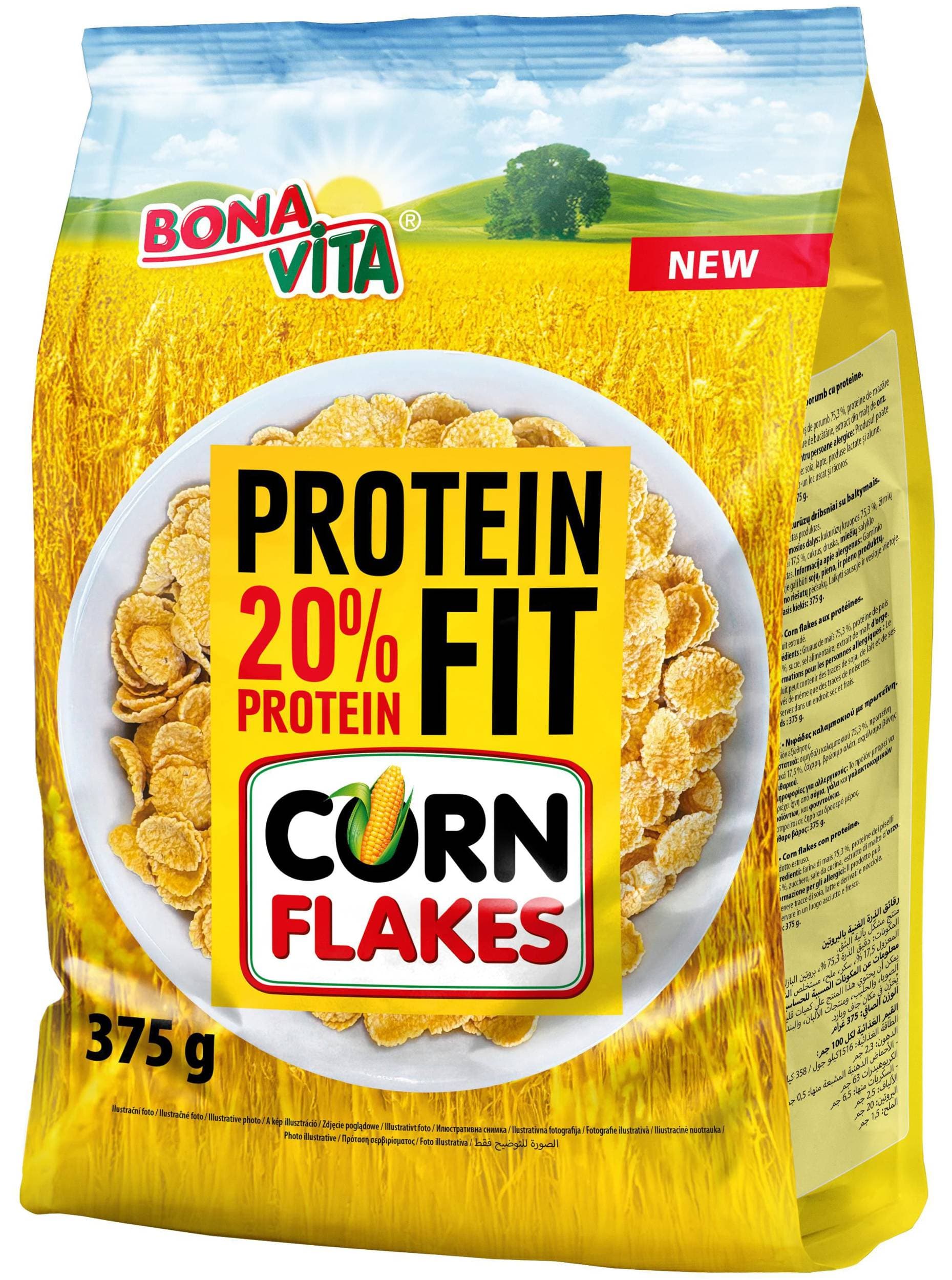 Bonavita Protein FIT corn flakes 375g
